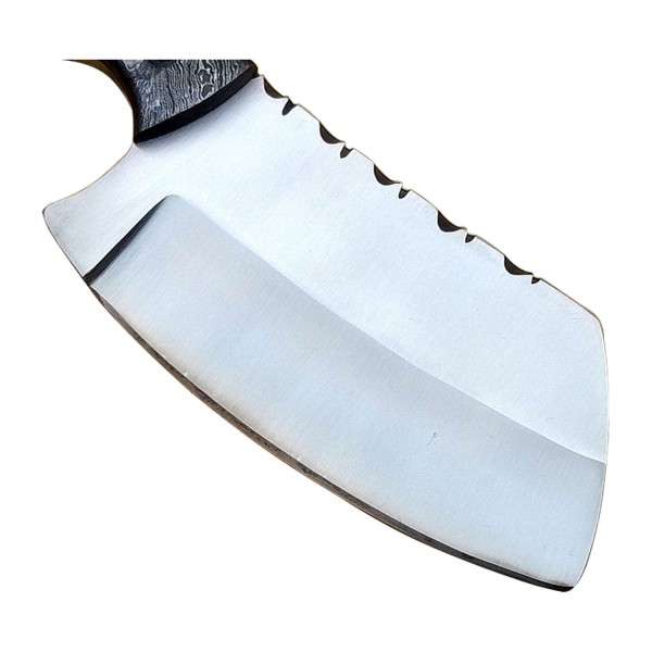 J2 Stainless Steel Cleaver 9" - Model 3 (OLIVE WOOD)