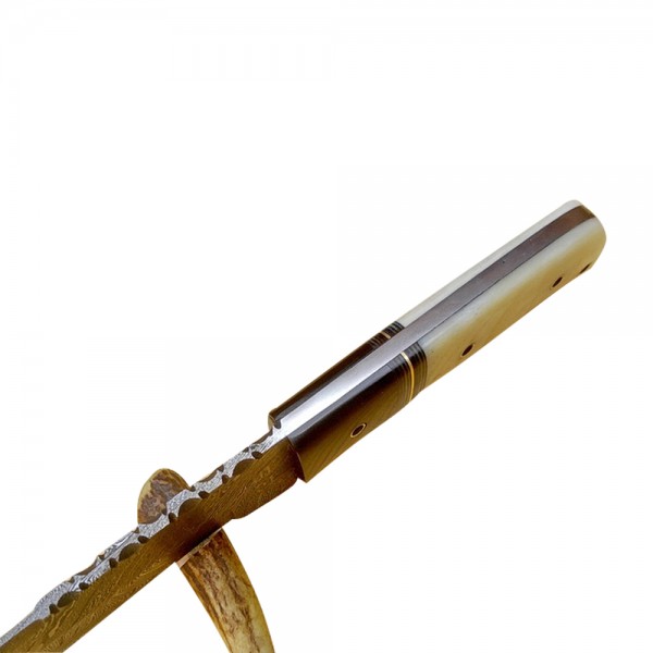 Damascus Skinner 9" - Model 7 (Bone)