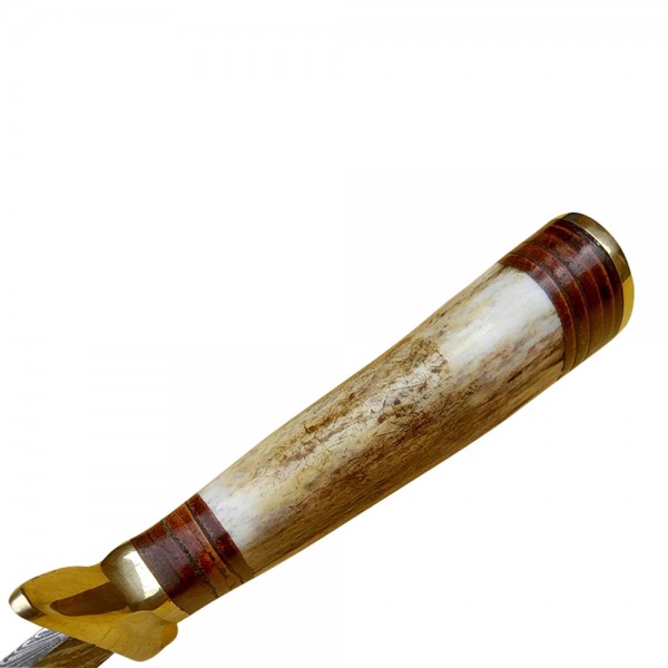 Damascus Bowies 13" - Model 2 (Stag Horn)