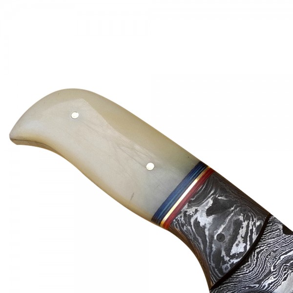 Damascus Skinner 9" - Model 12 (Rose Wood)