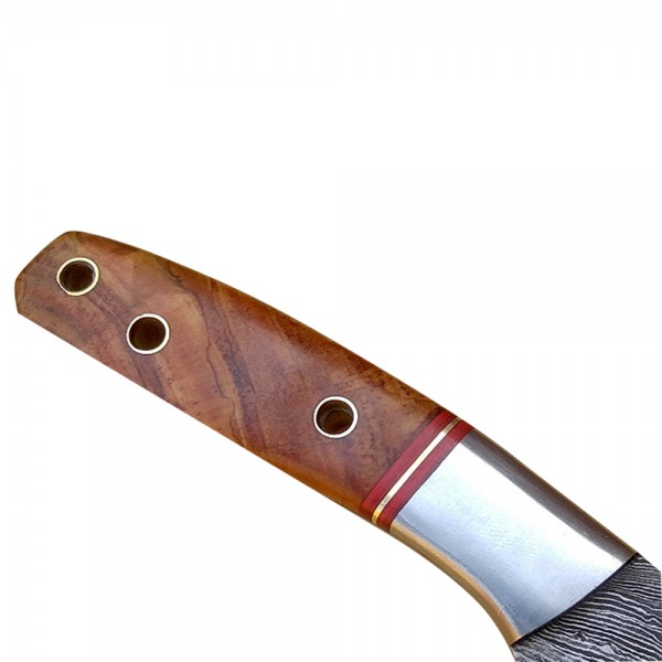 Damascus Skinner 8" - Model 3 (WOOD)