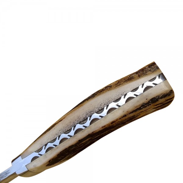 Damascus Skinner 9" - Model 1 (Stag Horn)