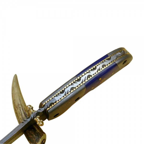 Damascus Folding 7" - Model 2 (PLASTIC)