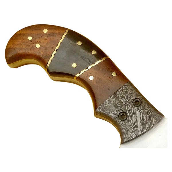 J2 Stainless Steel Cleaver 9" - Model 9 (BUFFALO HORN and ROSE WOOD)