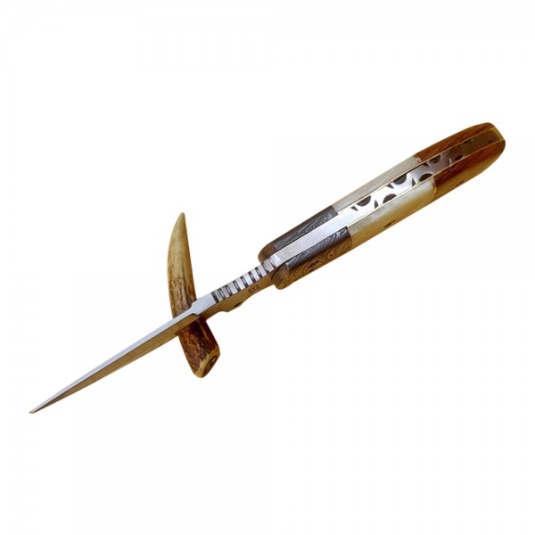 J2 Stainless Steel Skinner 9" - Model 4 (CAMEL BONE and ROSE WOOD)